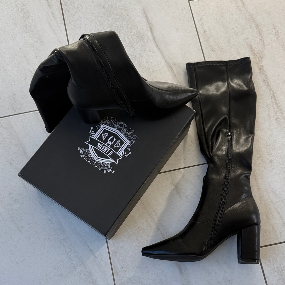 Brand new in box - Sleek Black Knee-High Boots